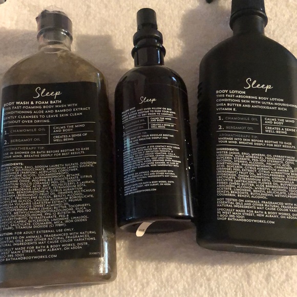 Bath & Body Works Bath & Body Bath Body Works Sleep Black Chamomile Body Wash Body Lotion